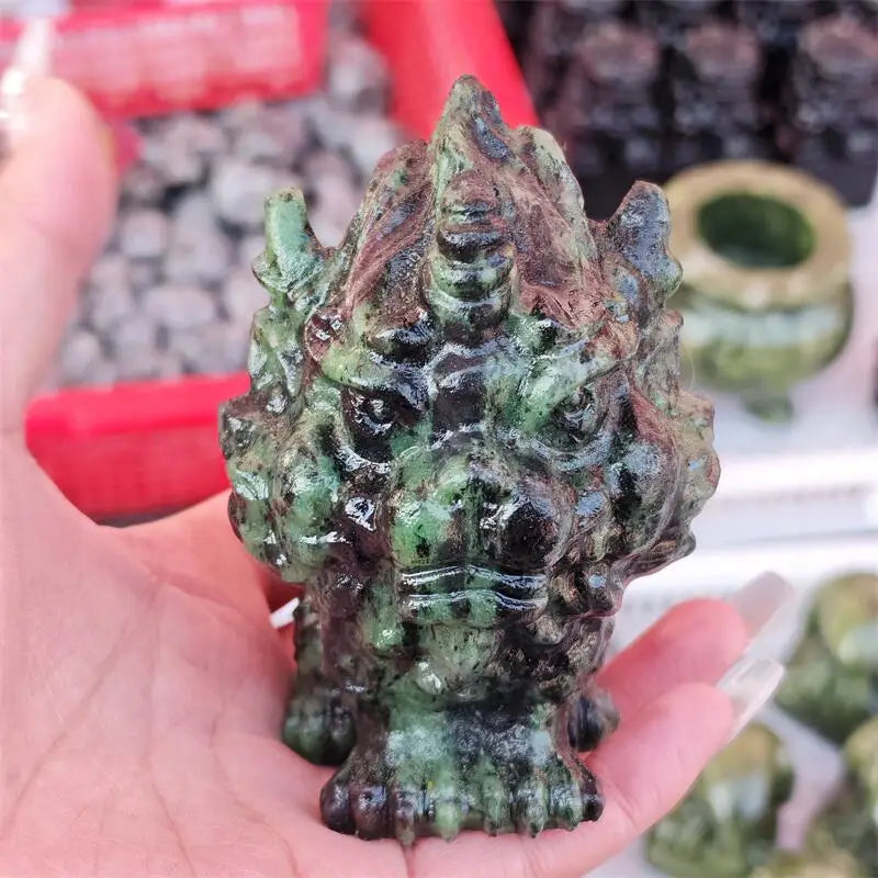 Green Ruby Zoisite Pixiu-ToShay.org