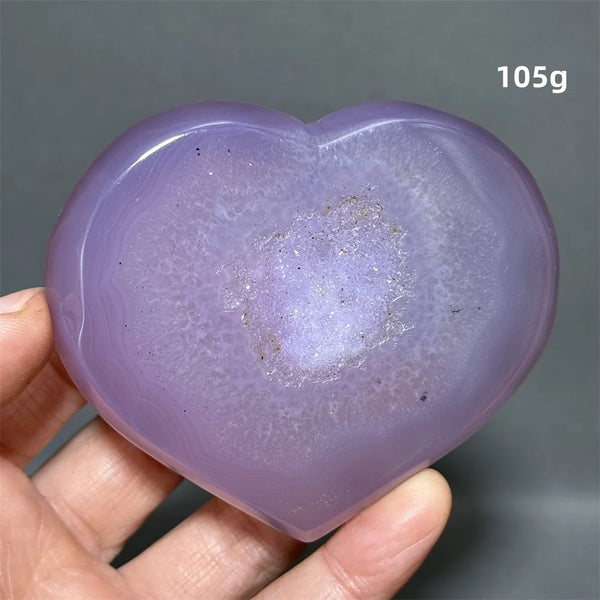 Purple Agate Geode Heart-ToShay.org