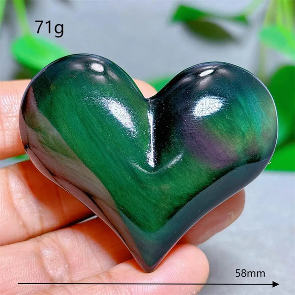 Rainbow Obsidian Heart-ToShay.org