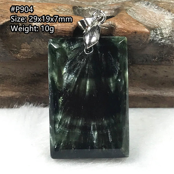 Green Seraphinite Pendant-ToShay.org