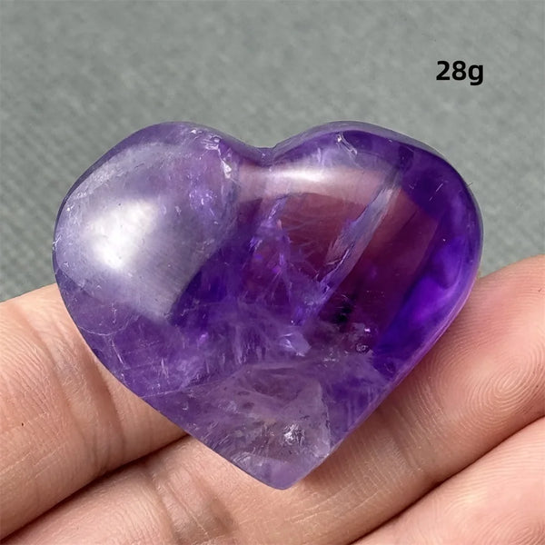 Purple Amethyst Heart-ToShay.org