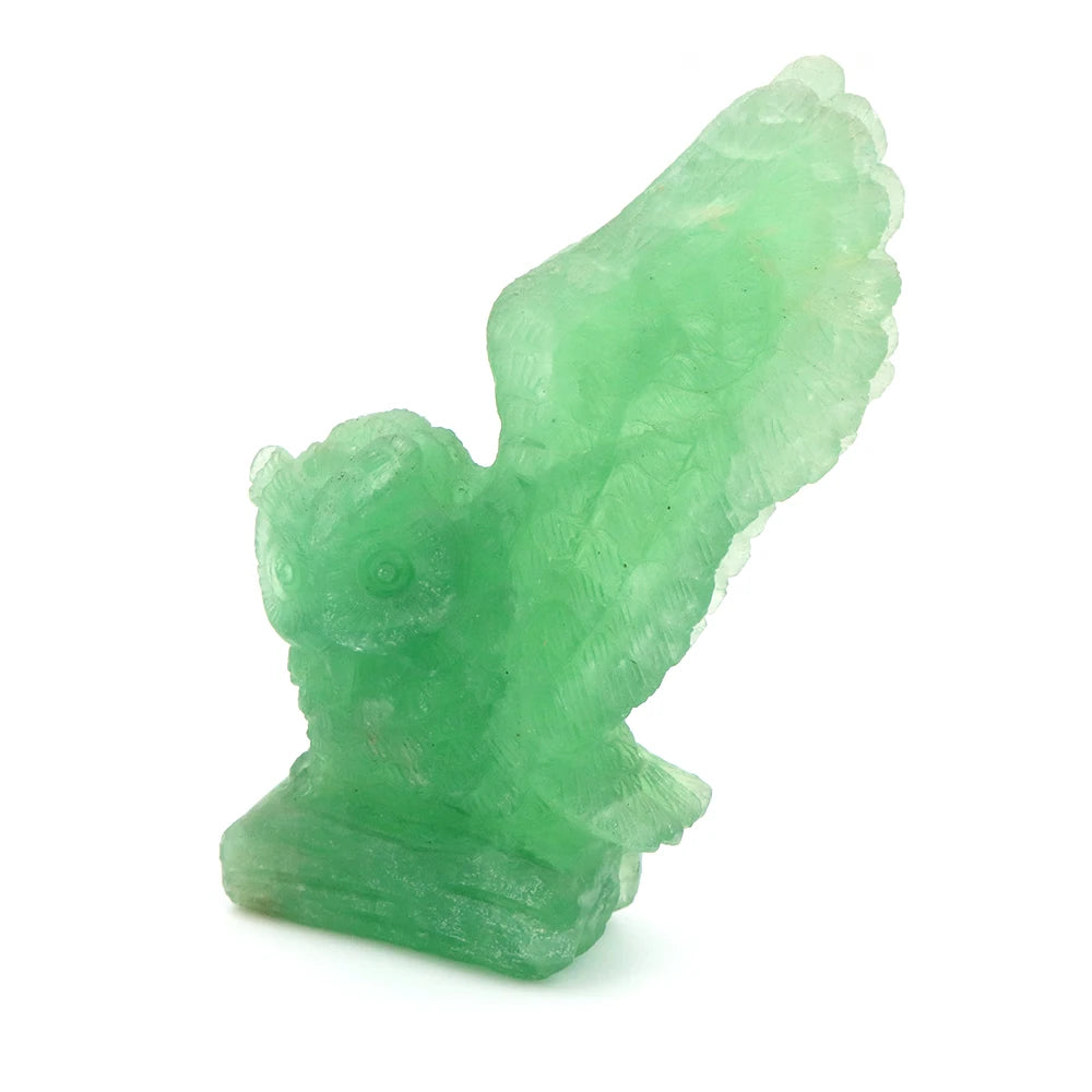 Green Fluorite Owl-ToShay.org