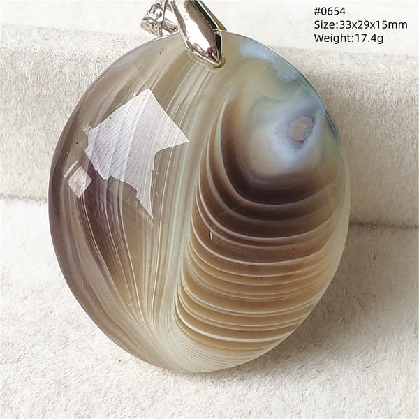 Grey Lace Agate Pendant-ToShay.org