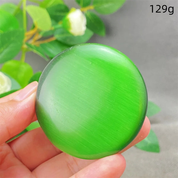 Green Cats Eye Pendant-ToShay.org