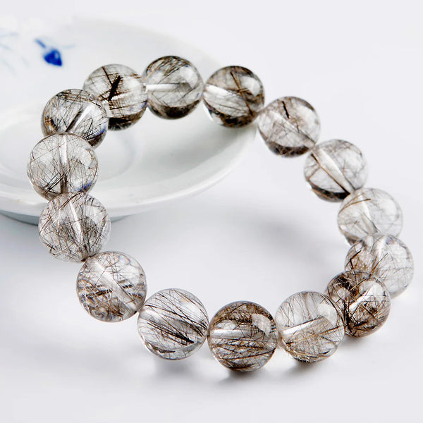 Silver Rutilated Quartz Bracelet-ToShay.org