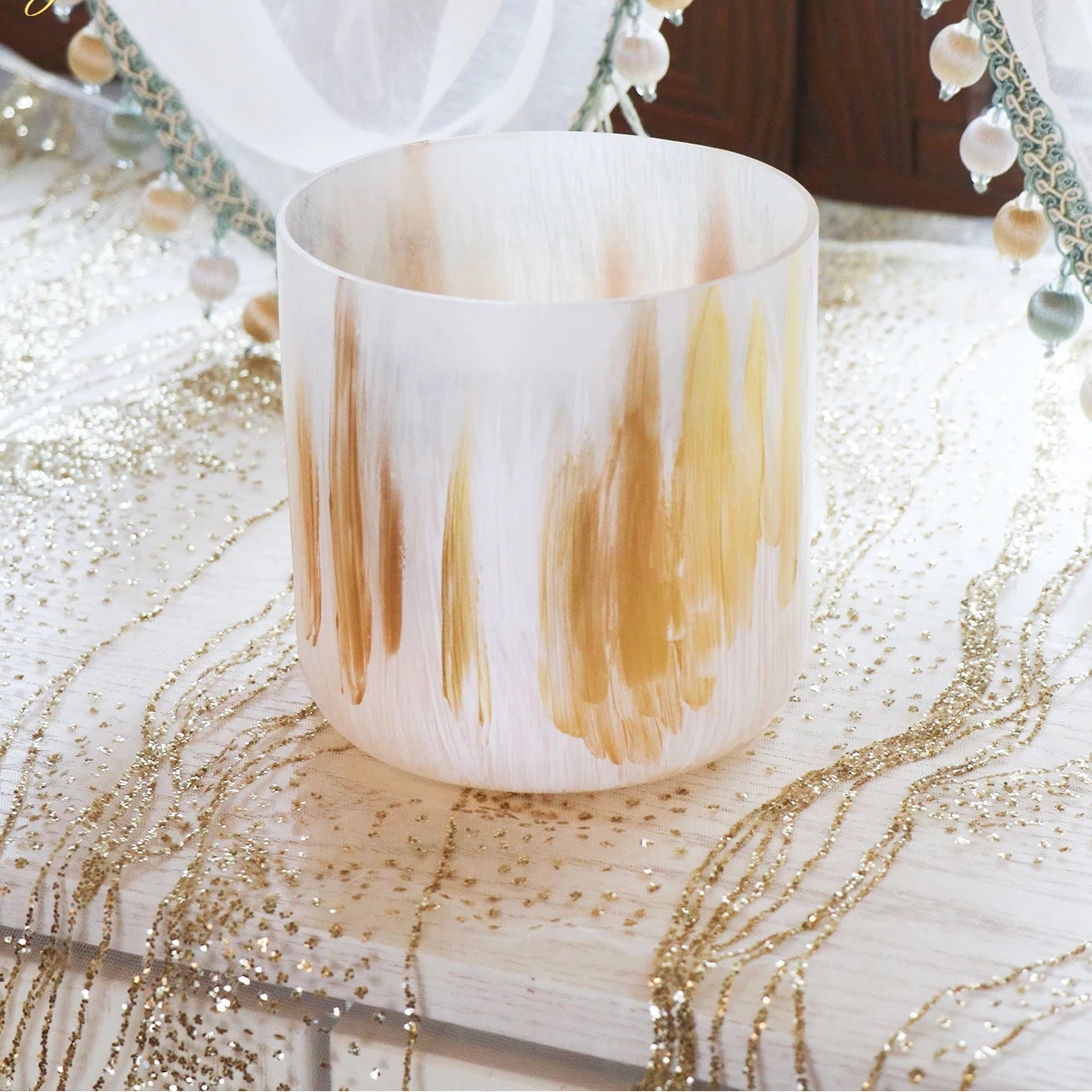 White Alchemy Crystal Singing Bowl-ToShay.org