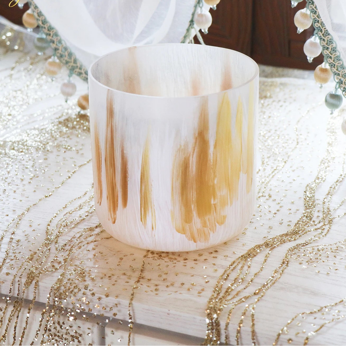 White Alchemy Crystal Singing Bowl-ToShay.org