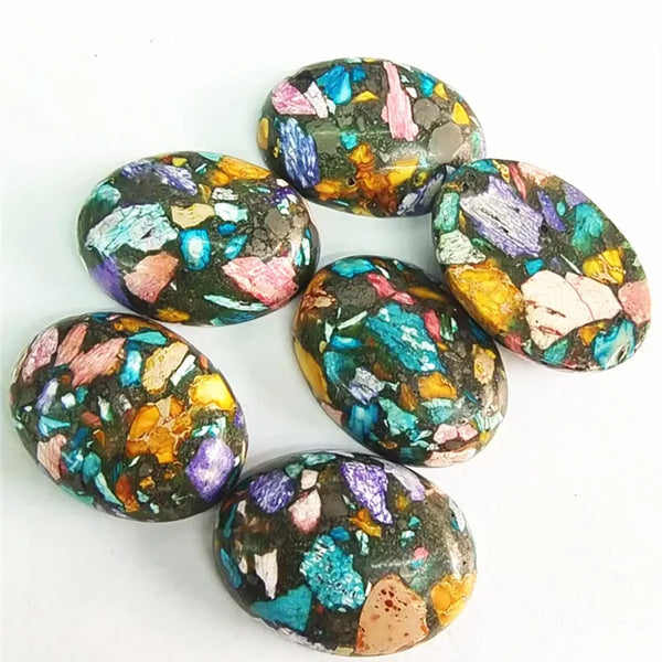 Mixed Imperial Jasper Cabochons-ToShay.org