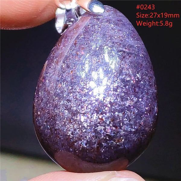 Blue Blood Red Lolite Pendant-ToShay.org