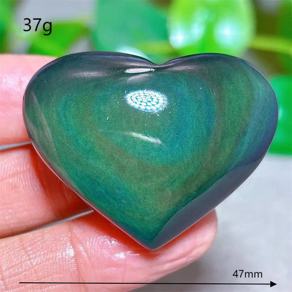 Rainbow Obsidian Heart-ToShay.org