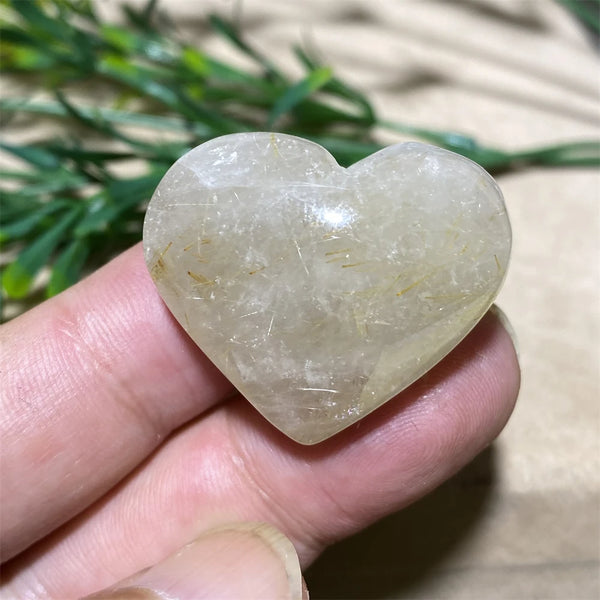 Gold Hair Rutile Heart-ToShay.org