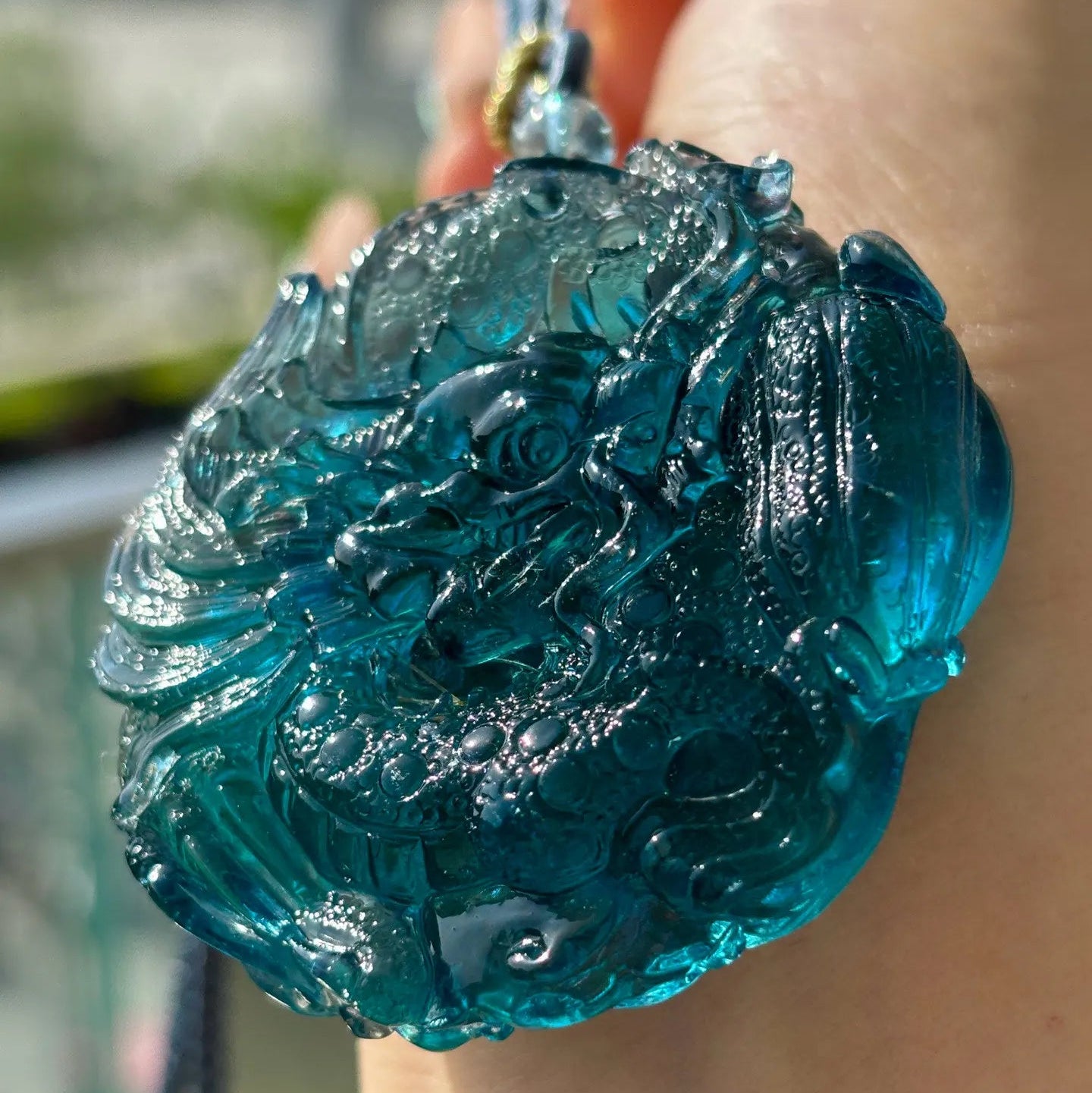 Blue Aquamarine Dragon-ToShay.org