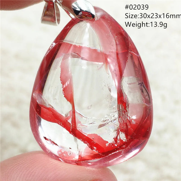 Red Limonite Quartz Pendant-ToShay.org