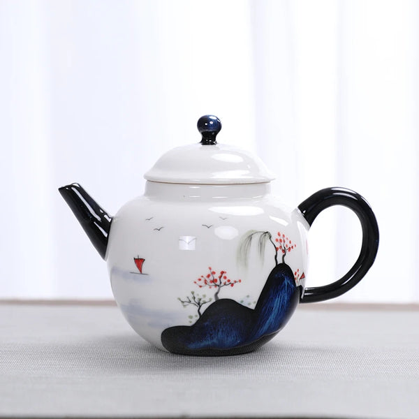 Painted Ceramic Teapot-ToShay.org