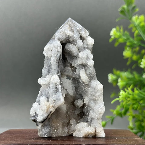 Purple Sphalerite Geode Obelisk-ToShay.org