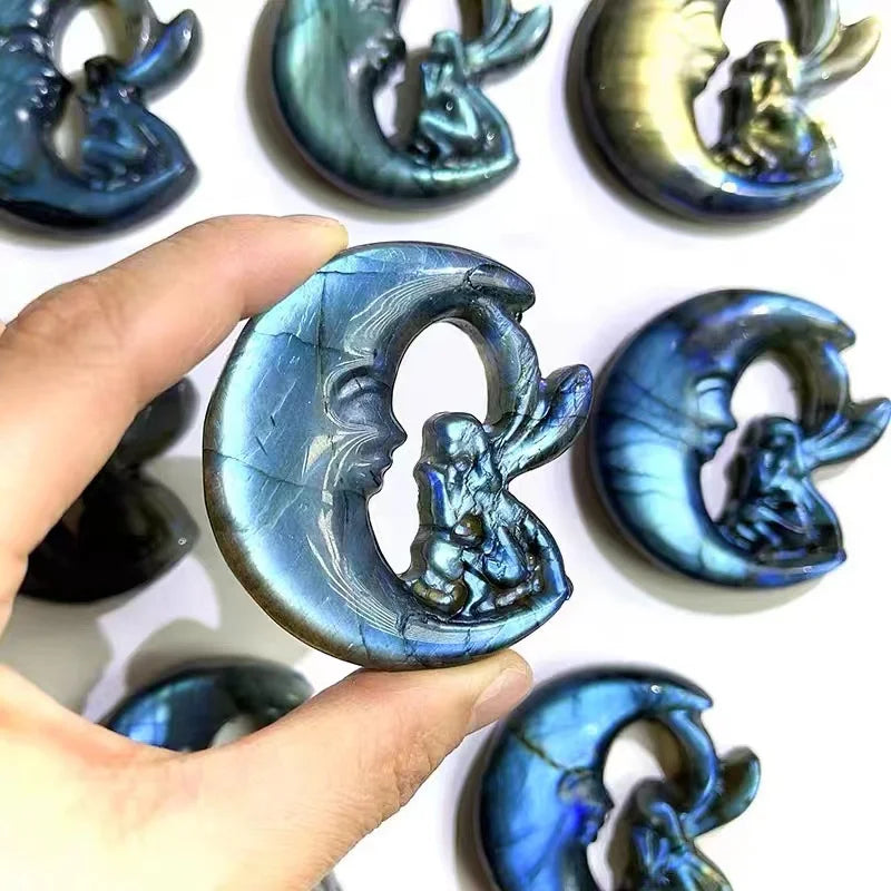Blue Labradorite Moon Fairy-ToShay.org