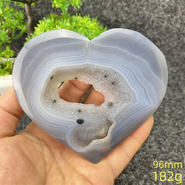 Blue Agate Geode Heart-ToShay.org