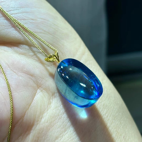 Blue Aquamarine Pendant-ToShay.org