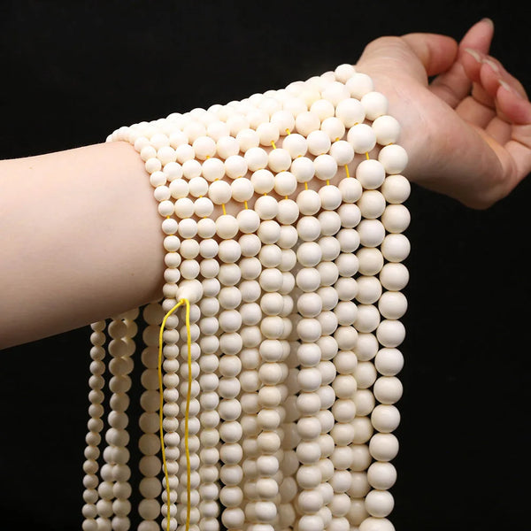 White Ivory Prayer Beads-ToShay.org