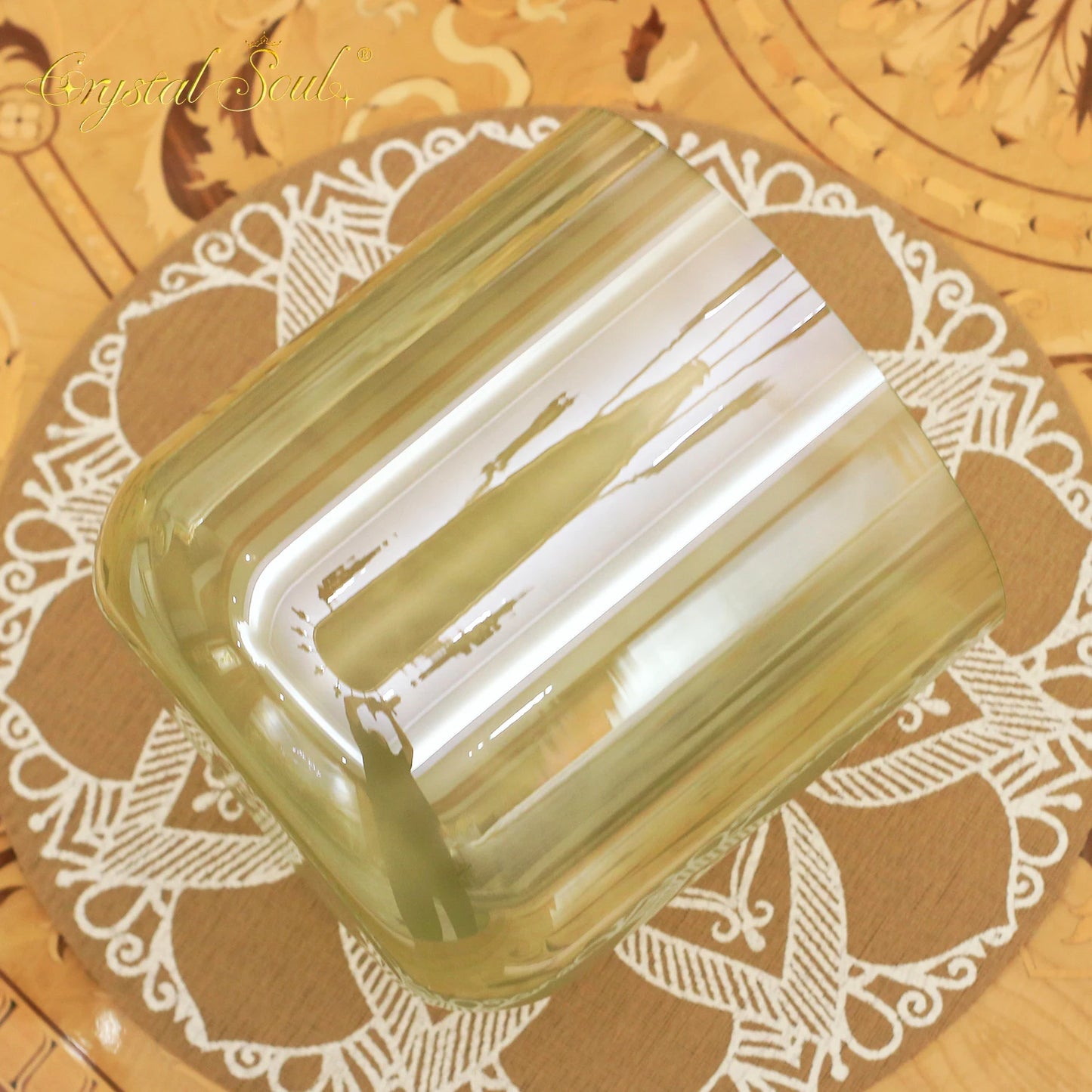 Green Crystal Singing Bowl-ToShay.org