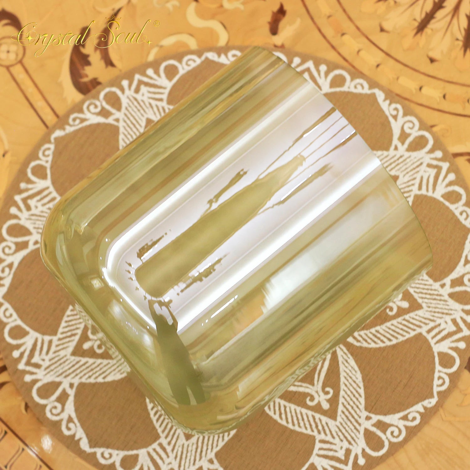 Green Crystal Singing Bowl-ToShay.org