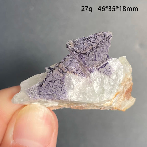 Purple Amethyst Fluorite Crystal-ToShay.org