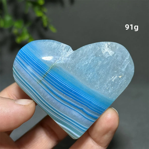 Blue Agate Heart-ToShay.org