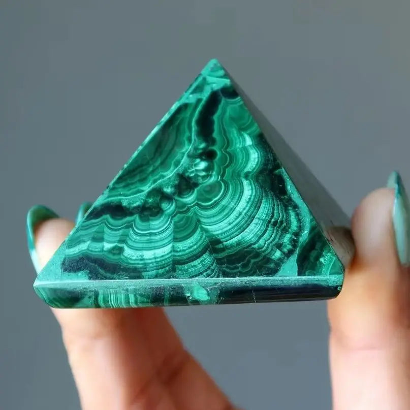 Green Malachite Pyramids-ToShay.org