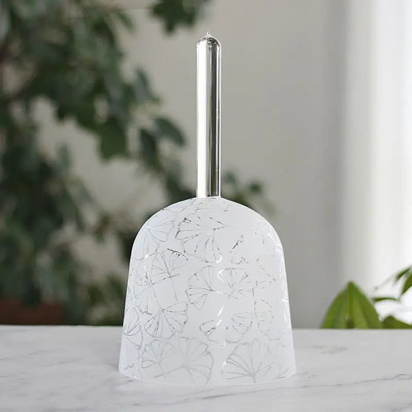 White Frosted Crystal Handle Bowl-ToShay.org