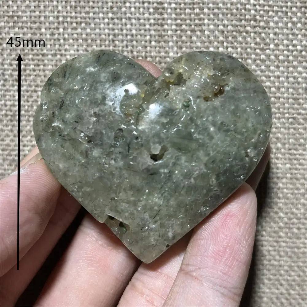 Green Grape Prehnite Hearts-ToShay.org