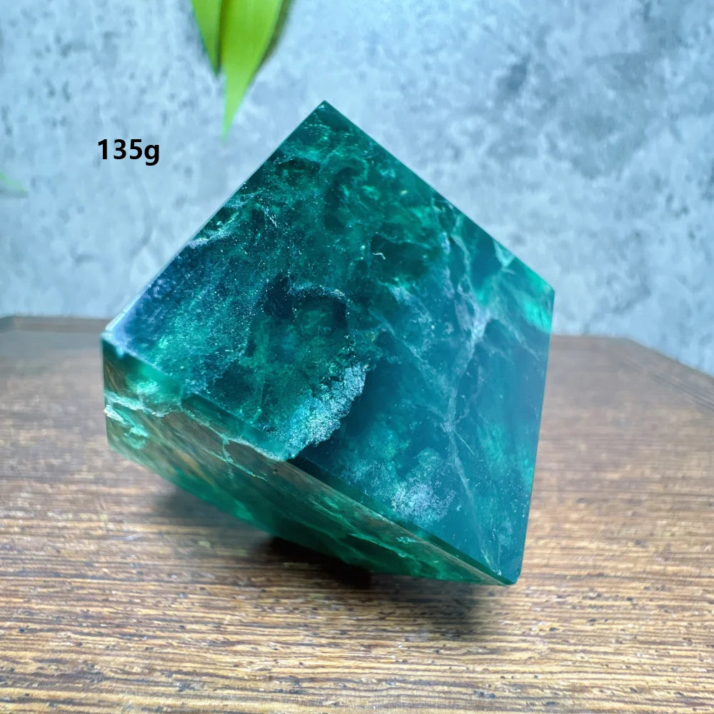 Green Fluorite Cube-ToShay.org