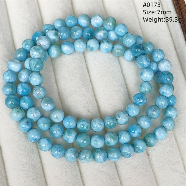 Blue Larimar Bead Bracelet-ToShay.org