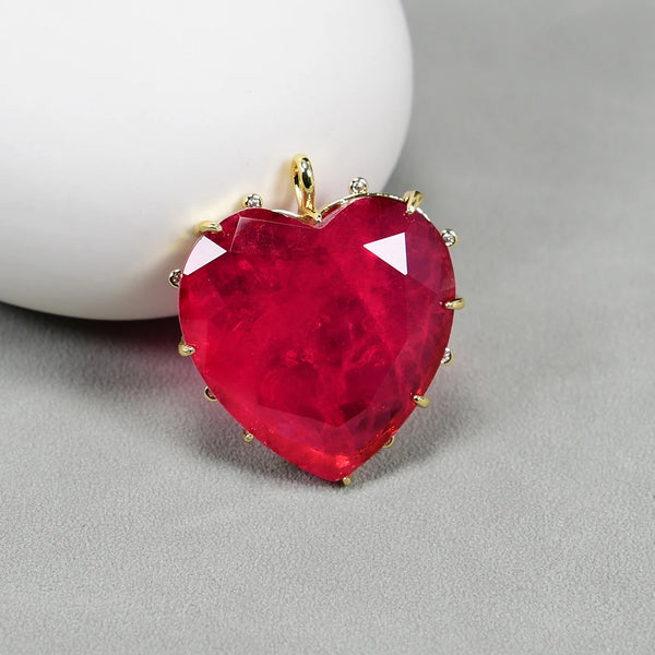 Red Crystal Quartz Hearts-ToShay.org