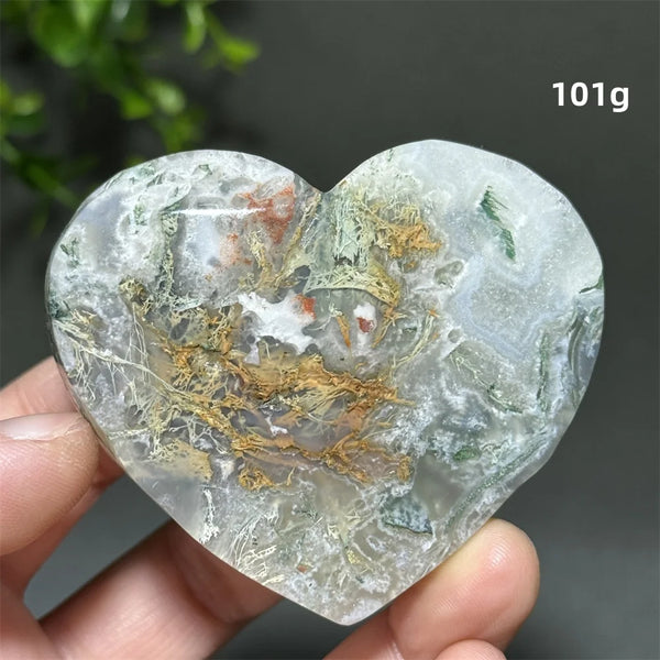 Green Aquatic Agate Heart-ToShay.org
