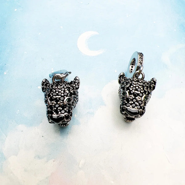 Black Silver Cat Pendant-ToShay.org