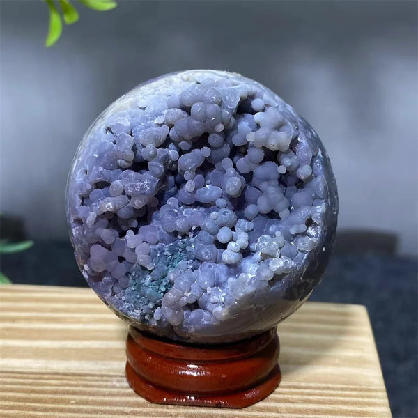 Purple Grape Agate Ball-ToShay.org