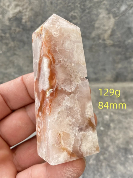 Pink Amethyst Cherry Blossom Agate-ToShay.org