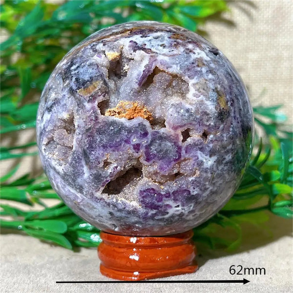 Purple Sphalerite Druzy Ball-ToShay.org