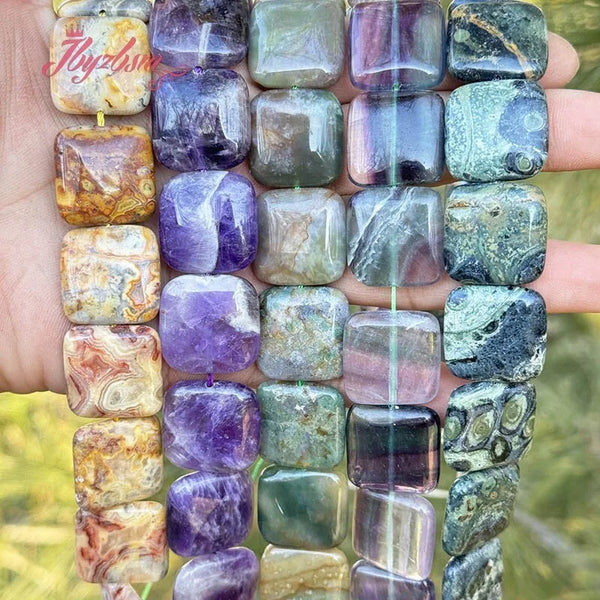 Mixed Crystal Square Beads-ToShay.org