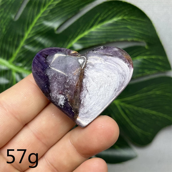 Purple Mica Crystal Heart-ToShay.org