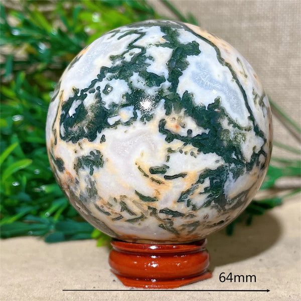 Green Moss Agate Ball-ToShay.org