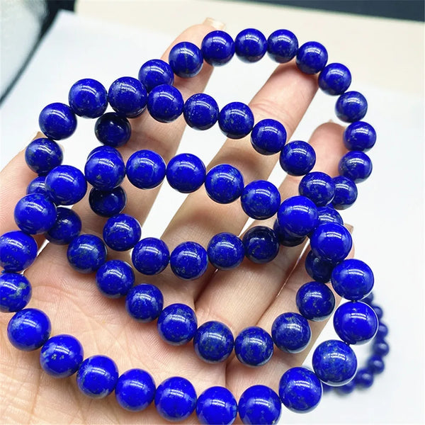 Blue Lapis Lazuli Bead Bracelet-ToShay.org