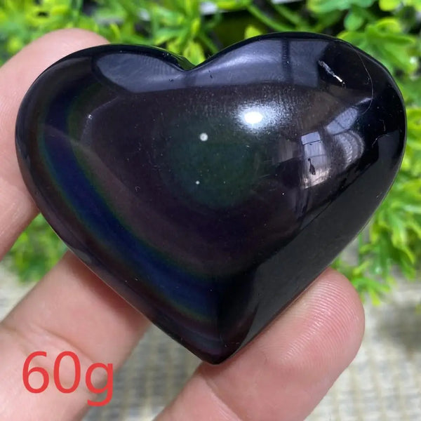 Rainbow Obsidian Heart-ToShay.org