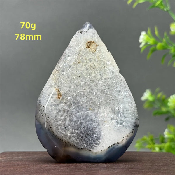 Blue Agate Geode Torch-ToShay.org