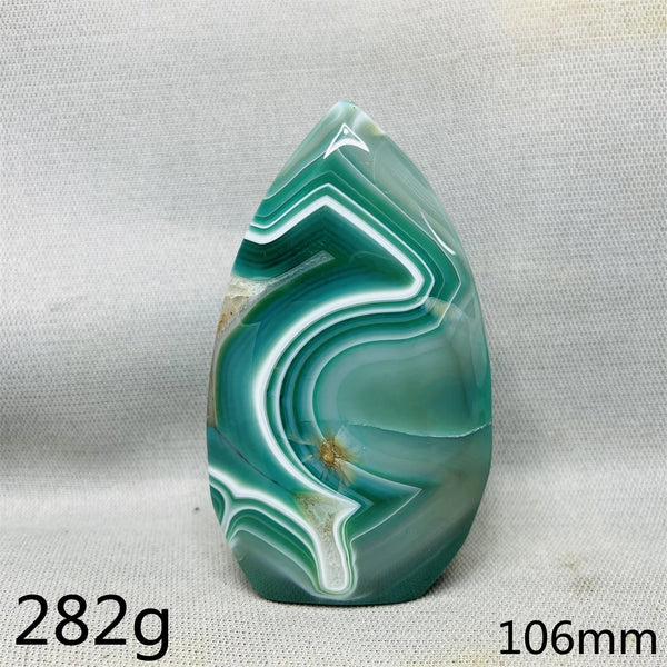 Green Cherry Blossom Agate Flame-ToShay.org