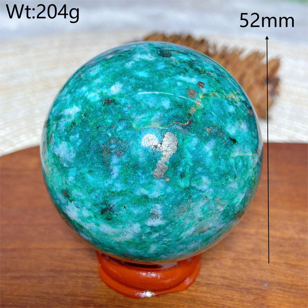 Green Jasper Pyrite Ball-ToShay.org