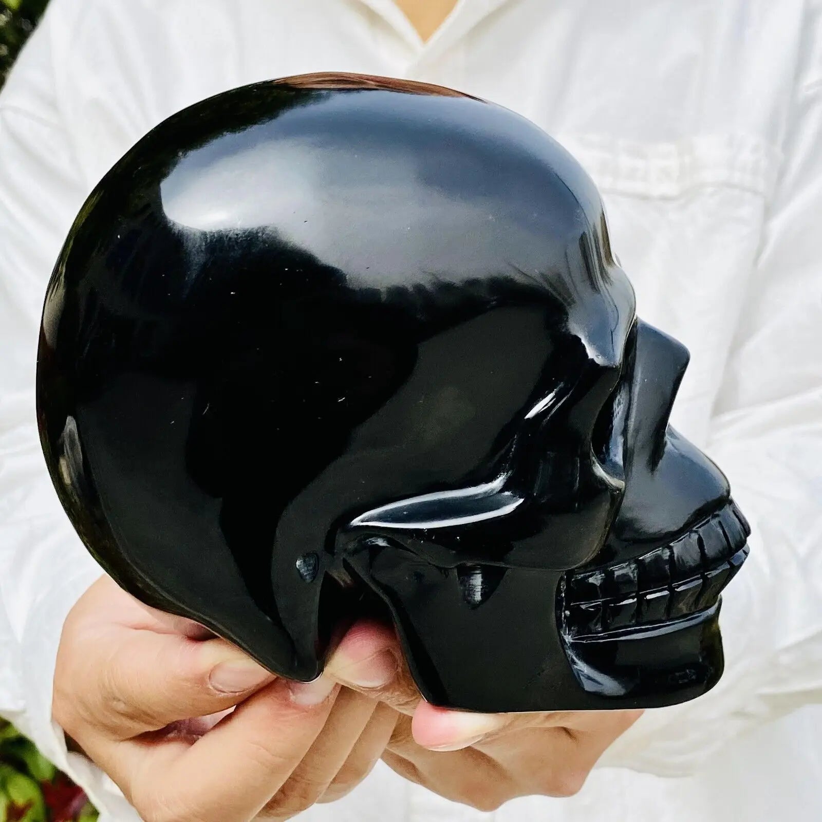 Black Obsidian Skull-ToShay.org