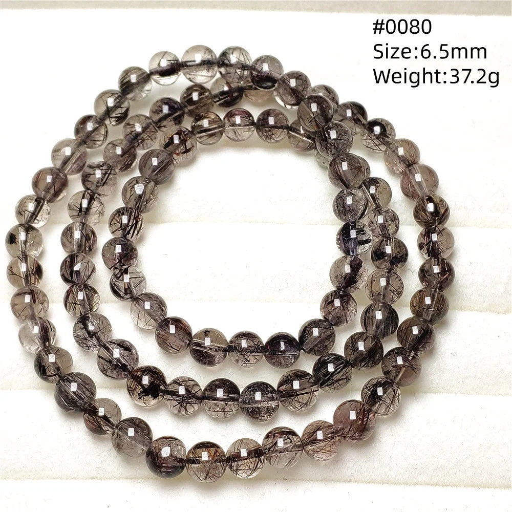 Black Rutilated Quartz Bracelet-ToShay.org