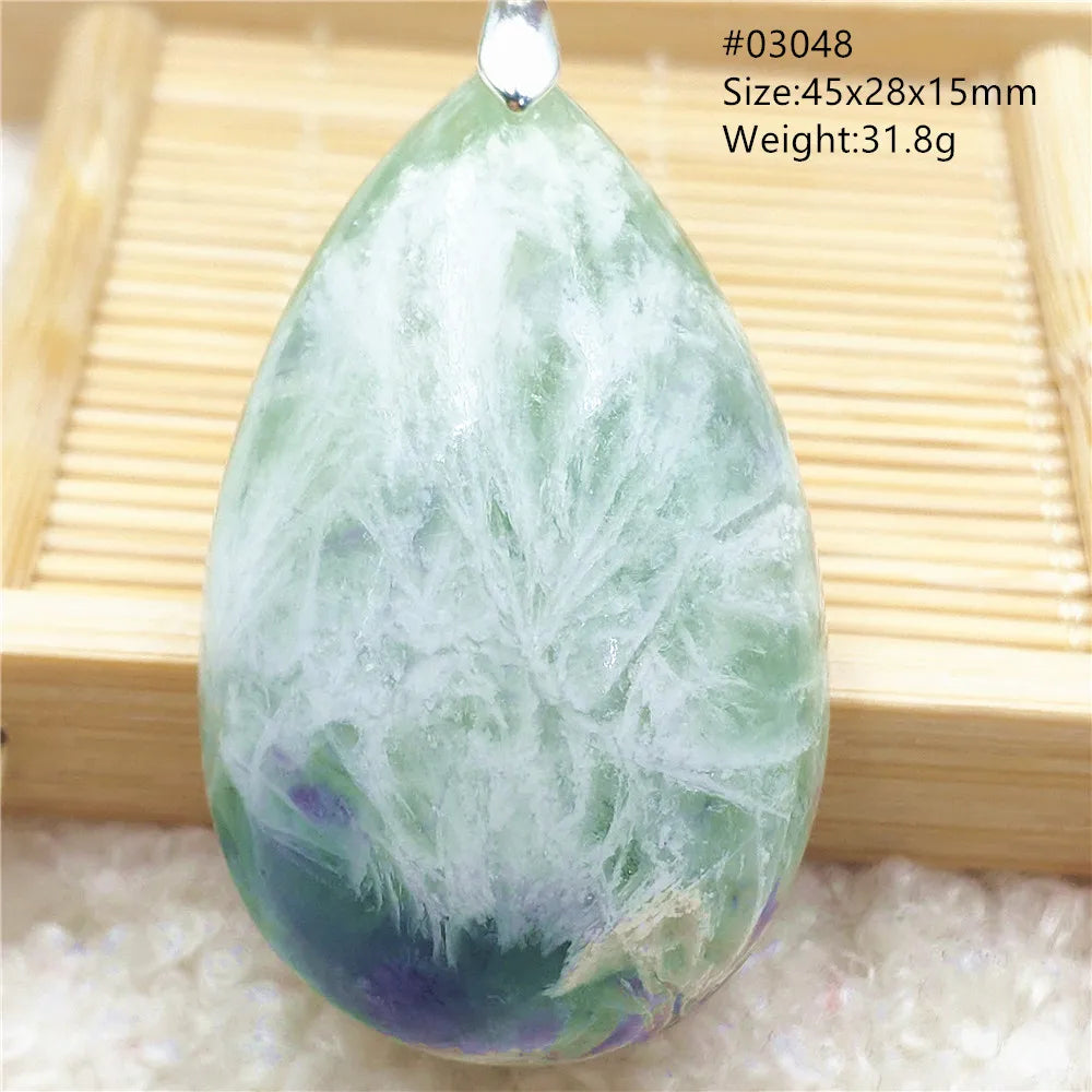 Green Blue Fluorite Pendant-ToShay.org