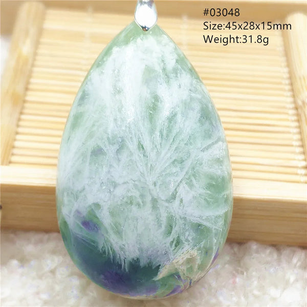 Green Blue Fluorite Pendant-ToShay.org